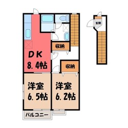 カーサ・エスペランサ A館の物件間取画像